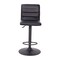 Emma and Oliver Coti Modern Channel Tufted Upholstered Height Adjustable Mid-Back Stool and Pedestal Base with Footrest